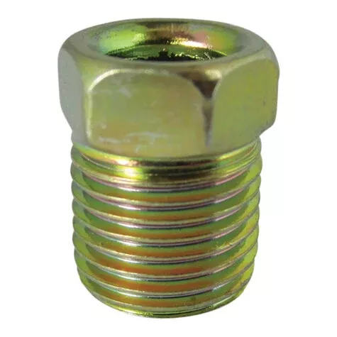 Steel Inverted Flare Tube Nuts - 1/4" Line - 7/16"-24 Thread - 10 Pack