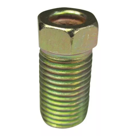 Steel Inverted Flare Tube Nuts - 3/16" Line - 3/8"-24 Long Thread - 10 Pack