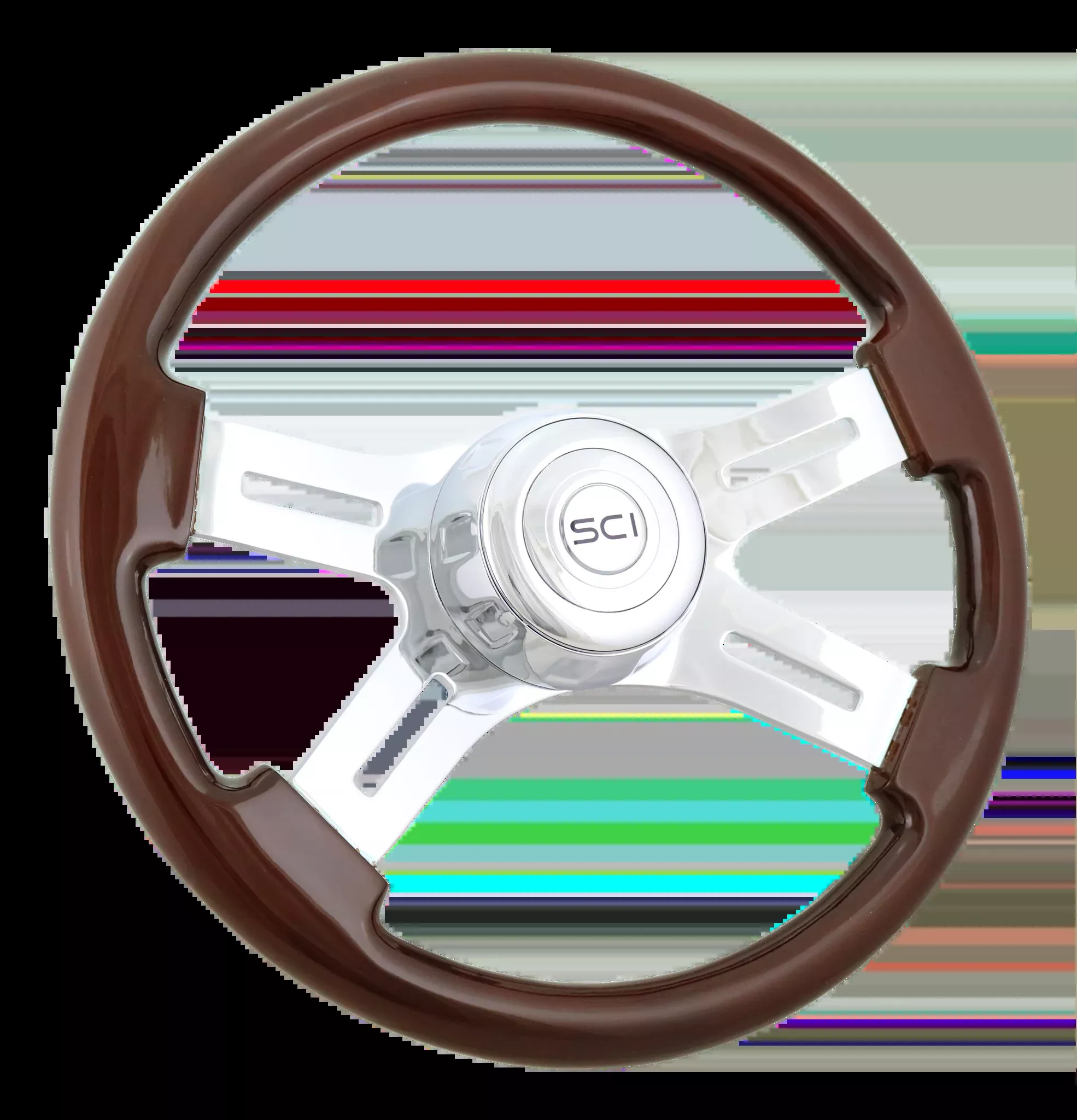 Steering Creations 4-Spoke 16" Classic Mahogany Steering Wheel