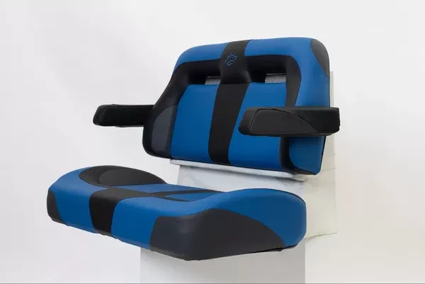 Suite Seats Sport Series - Golf Cart Seat Cushions - Blue & Black