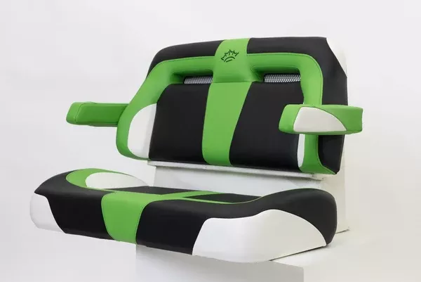 Suite Seats Sport Series - Golf Cart Seat Cushions - Green & Black & White