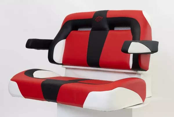 Suite Seats Sport Series - Golf Cart Seat Cushions - Red & Black & White