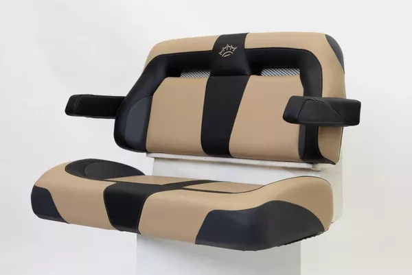 Suite Seats Sport Series - Golf Cart Seat Cushions - Tan & Black