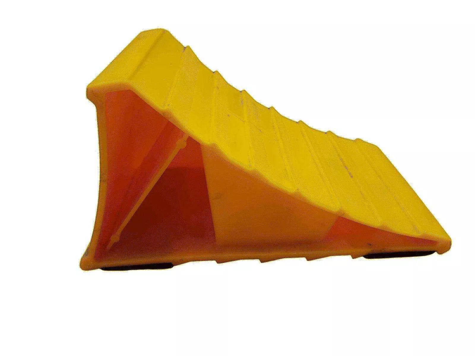 Supex Wheel Chock for All Caravans and Trailers Yellow Each