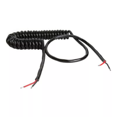Suzi Coil 2 Core Bare Cable 100A Max Polyurethane Sheath 4.6m Working Length Long Tail