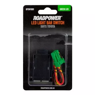Switch Roadpower Bar Light Suits Toyota Includes Harness 39 x 21mm Green LED