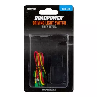 Switch Roadpower Driving Light Suits Toyota Includes Harness 33 x 22mm Blue LED