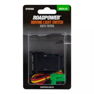 Switch Roadpower Driving Light Suits Toyota Includes Harness 39 x 21mm Green LED