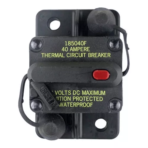 Thermal Circuit Breaker 40A 12-42V Manual Reset Type III Surface Mount IP67