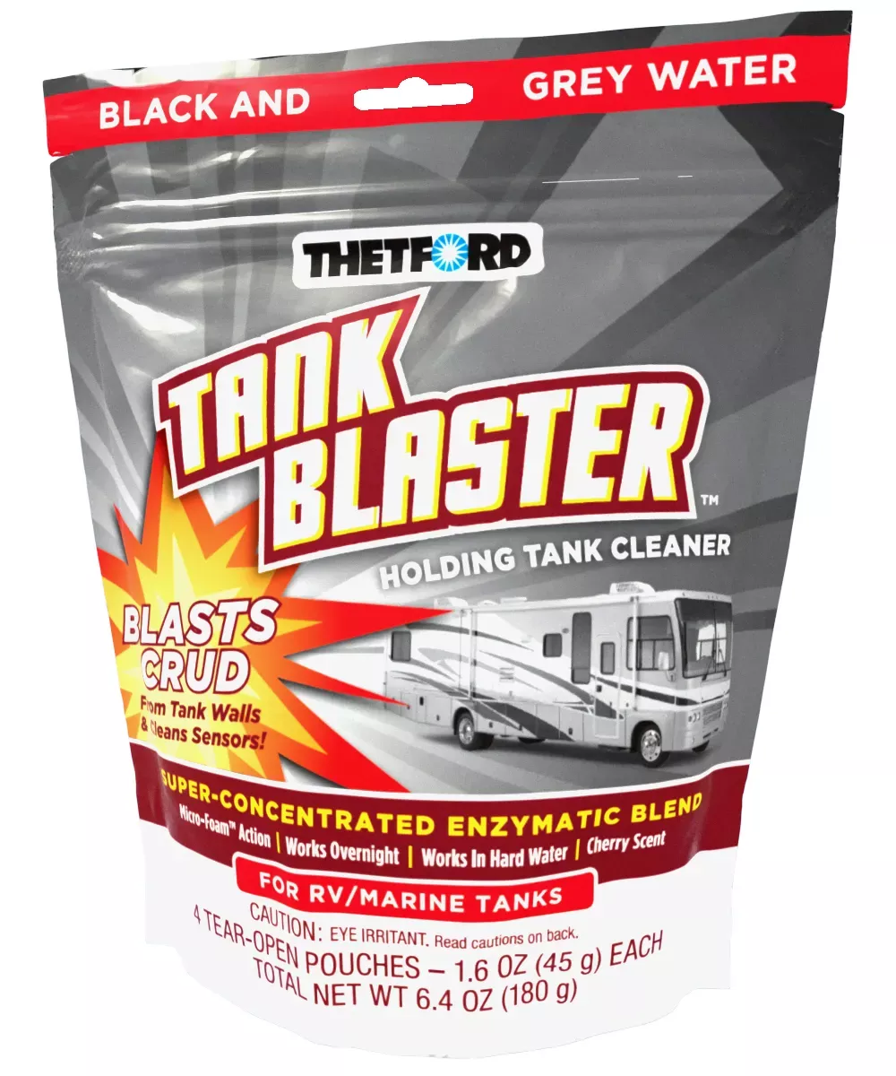 Thetford 96527 Blaster Holding Tank Cleaner Pouches, 1.6 oz., White (Pack of 4)