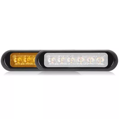 Thin Low Profile Warning Light-Amber/White