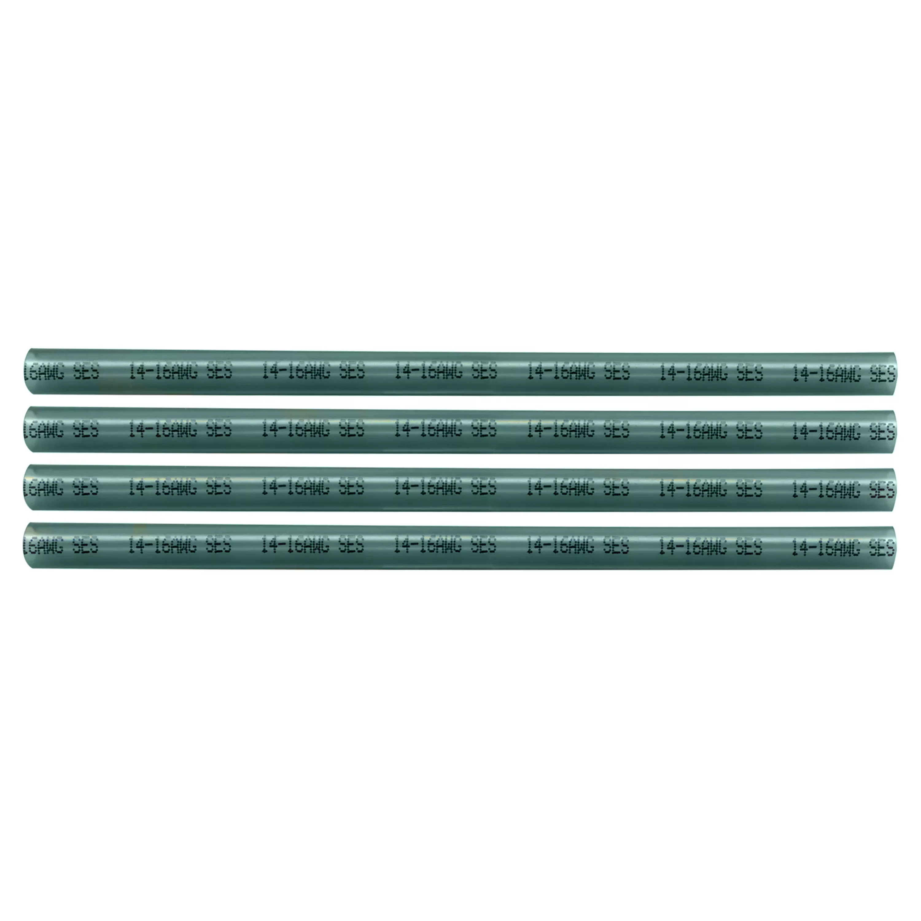 Tinted Semi-Rigid Adhesive-lined Heat Shrink Tubing 3:1 Blue .245" ID 16-14 AWG - 12" Inch 4 Pack