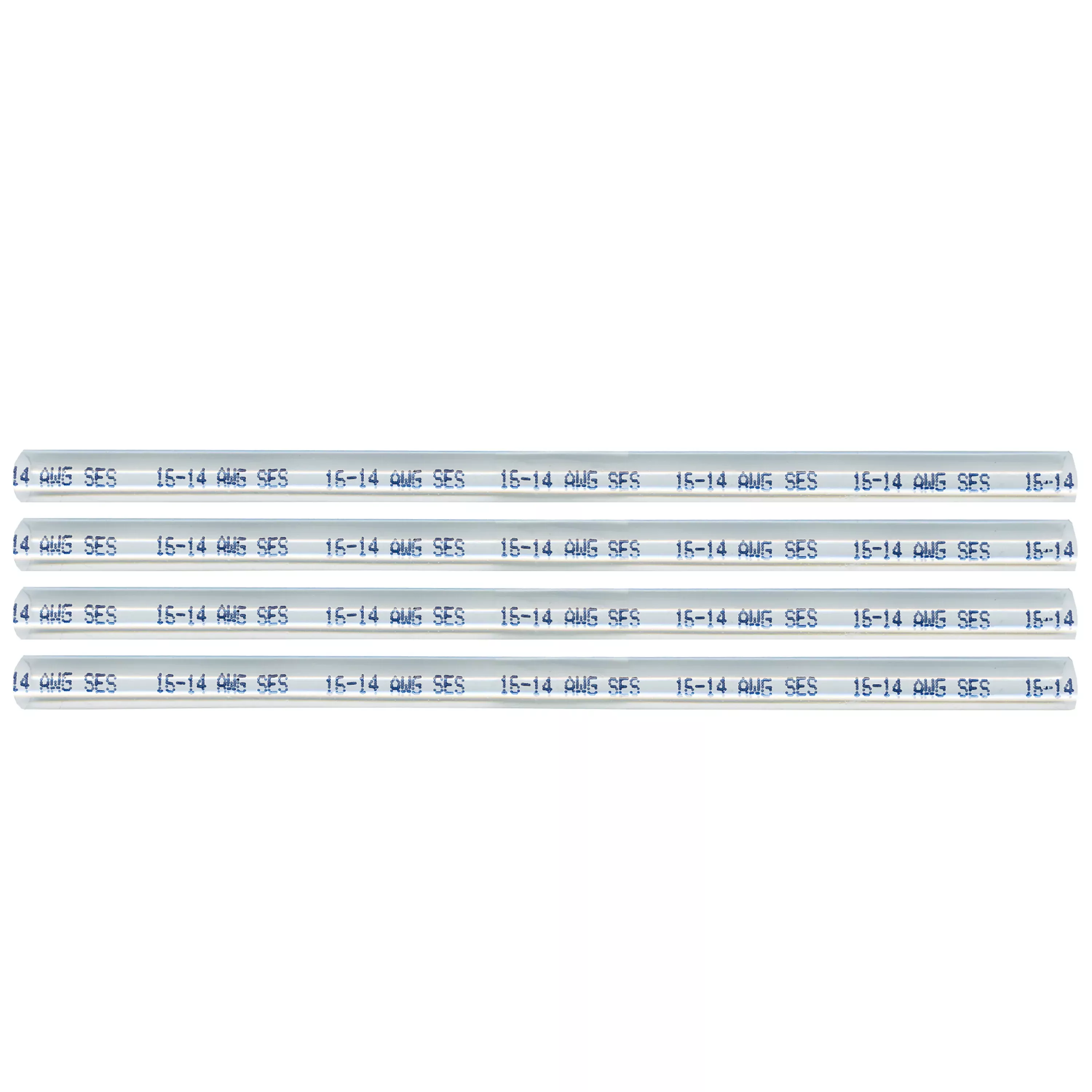 Tinted Semi-Rigid Adhesive-lined Heat Shrink Tubing 3:1 Clear .115" ID 24-22 AWG - 12" Inch 4 Pack