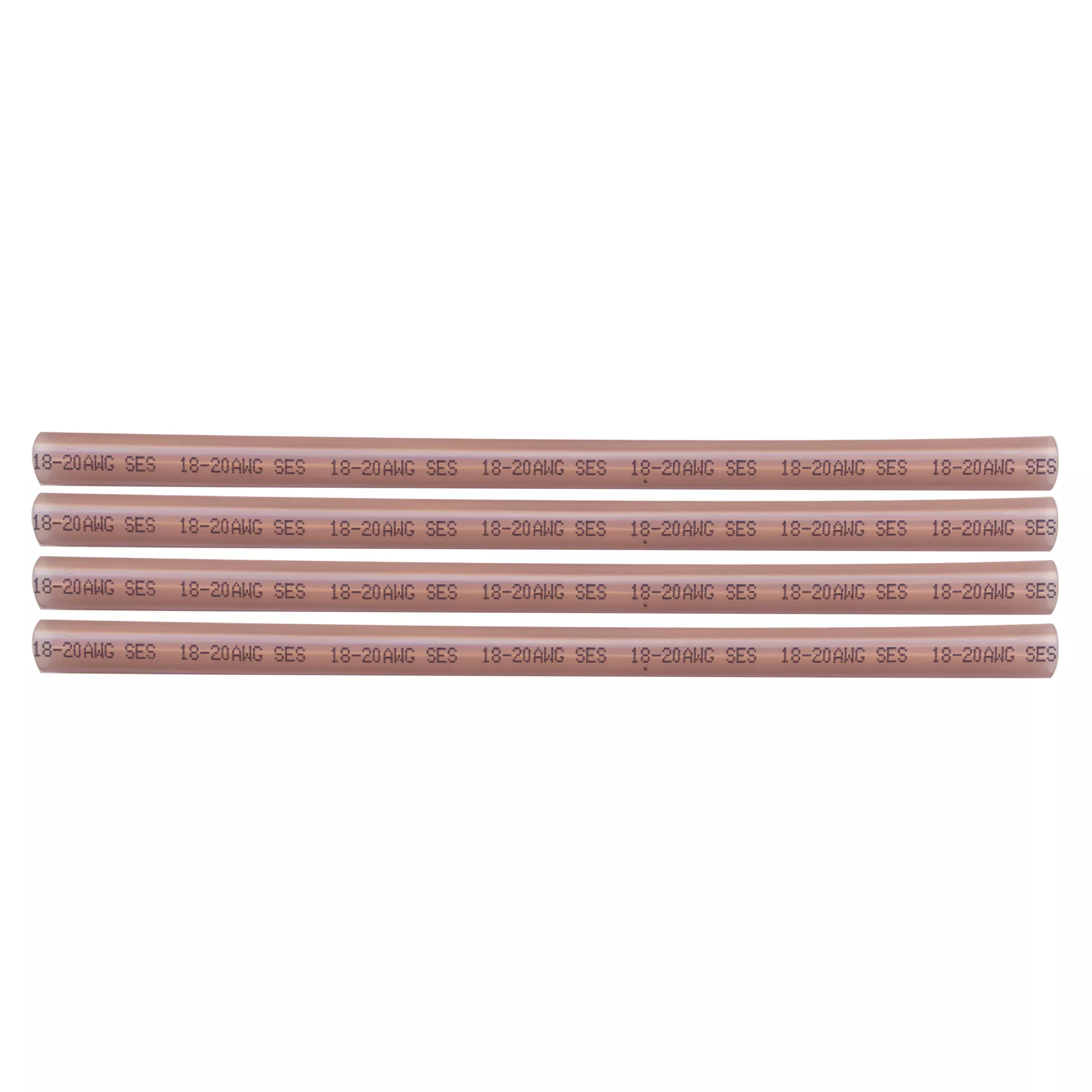 Tinted Semi-Rigid Adhesive-lined Heat Shrink Tubing 3:1 Red .245" ID 22-18 AWG - 12" Inch 4 Pack