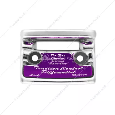 "Traction Control Differential" Switch Guard With Purple Sticker