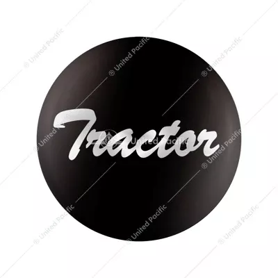 "Tractor" Glossy Air Valve Knob Sticker Only - Glossy Black