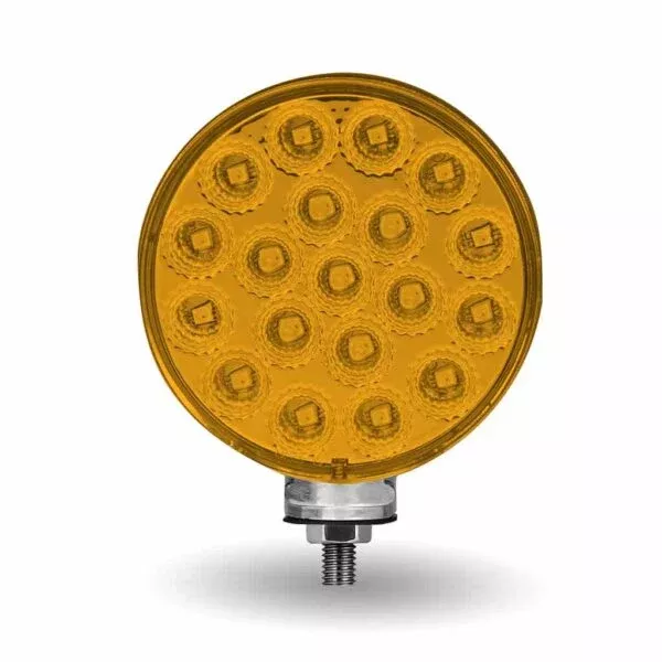 Trux 4" Amber/Red Double Face LED Light - 38 Diodes, Marker & Turn