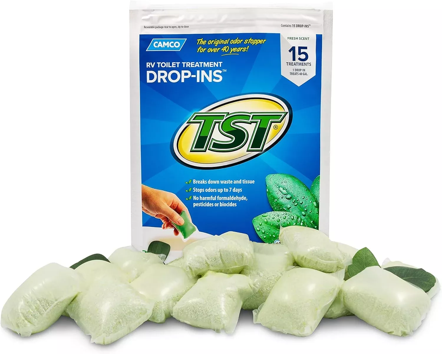 TST Max Fresh Drop-In Toilet Treatment - 15 Count