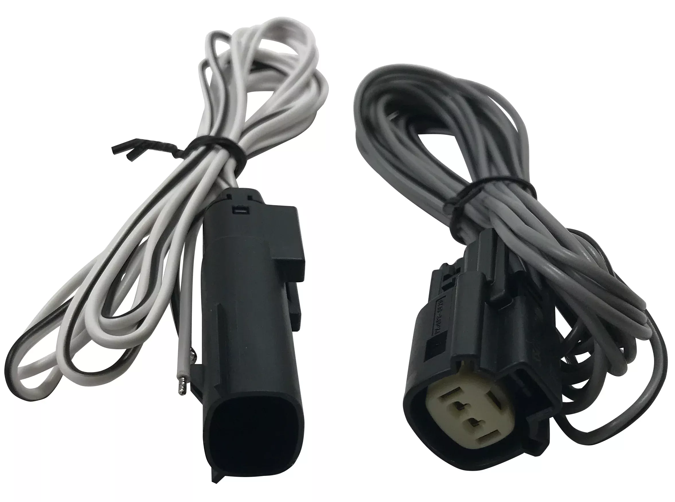 Universal 2-Pin Waterproof Connector 2-Way Wiring Harness W/ 6 FT Leads - 1 to 10 Pack