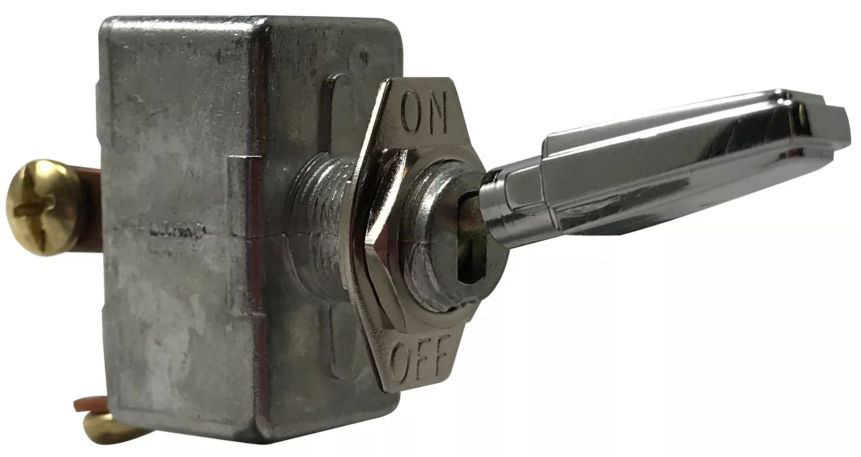 Universal Zinc Diecast Toggle Switch ON / OFF SPST - 12 Volts @50 Amps - 1 or 2 Pack