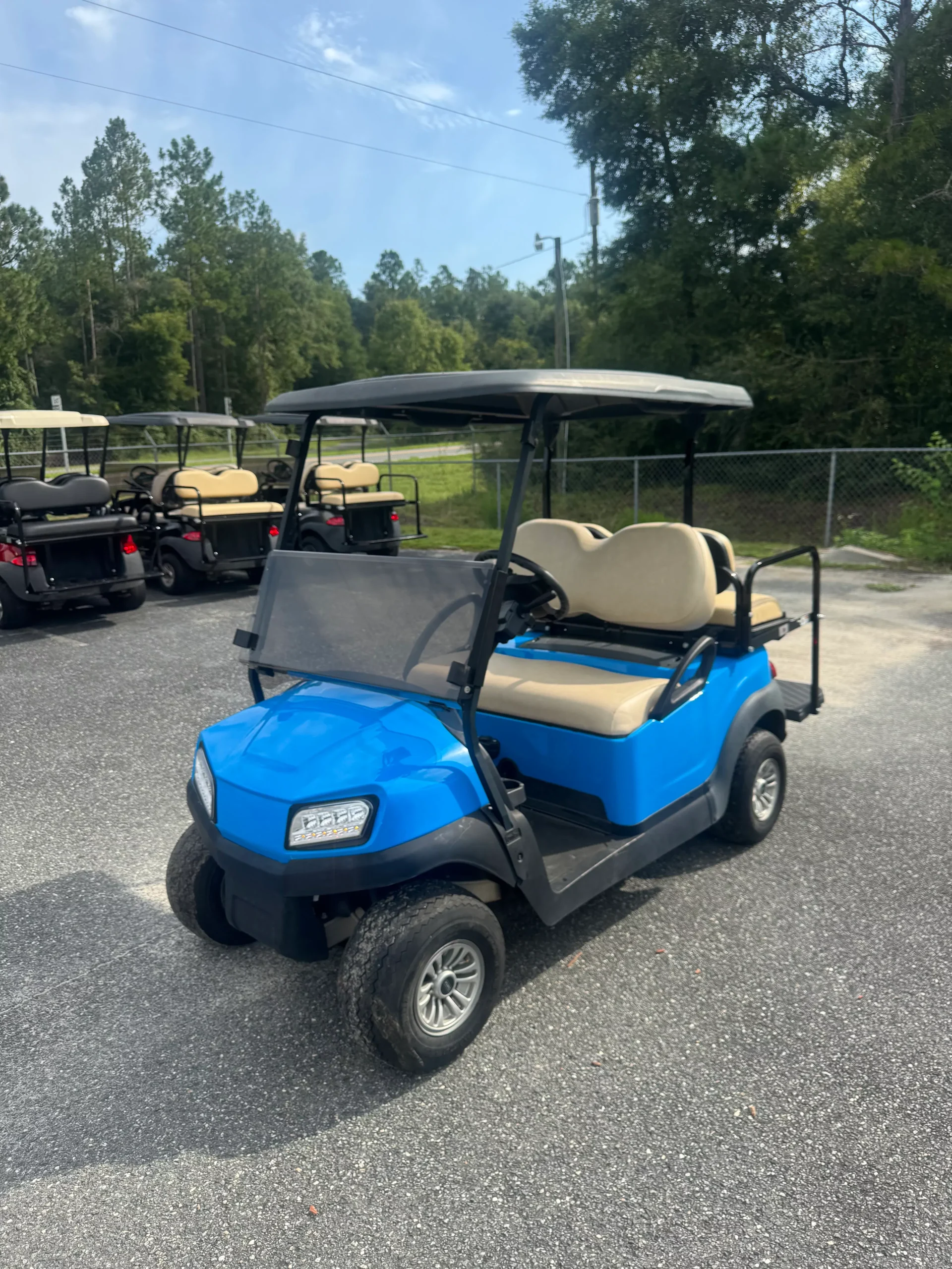 Used 2021 Club Car Tempo Capri Blue 48V Lithium Golf Cart