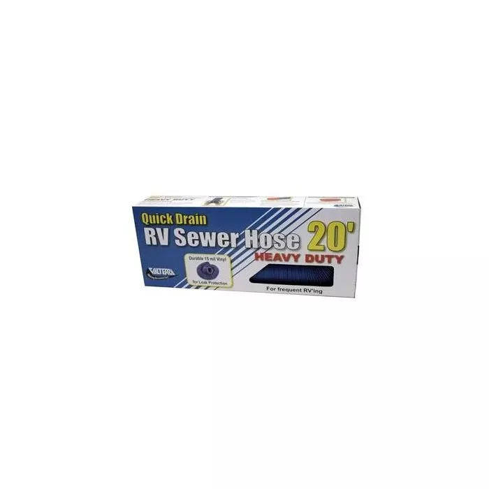 Valterra 20′ Quick Drain Heavy Duty Sewer Hose