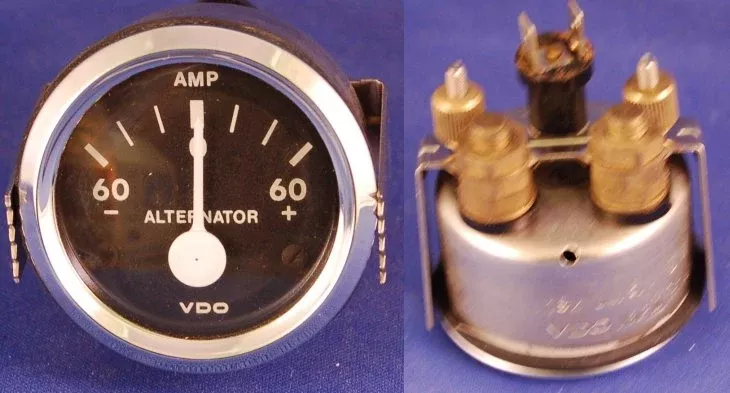 VDO Marine Ammeter 60-0-60 2-1/16" Diameter