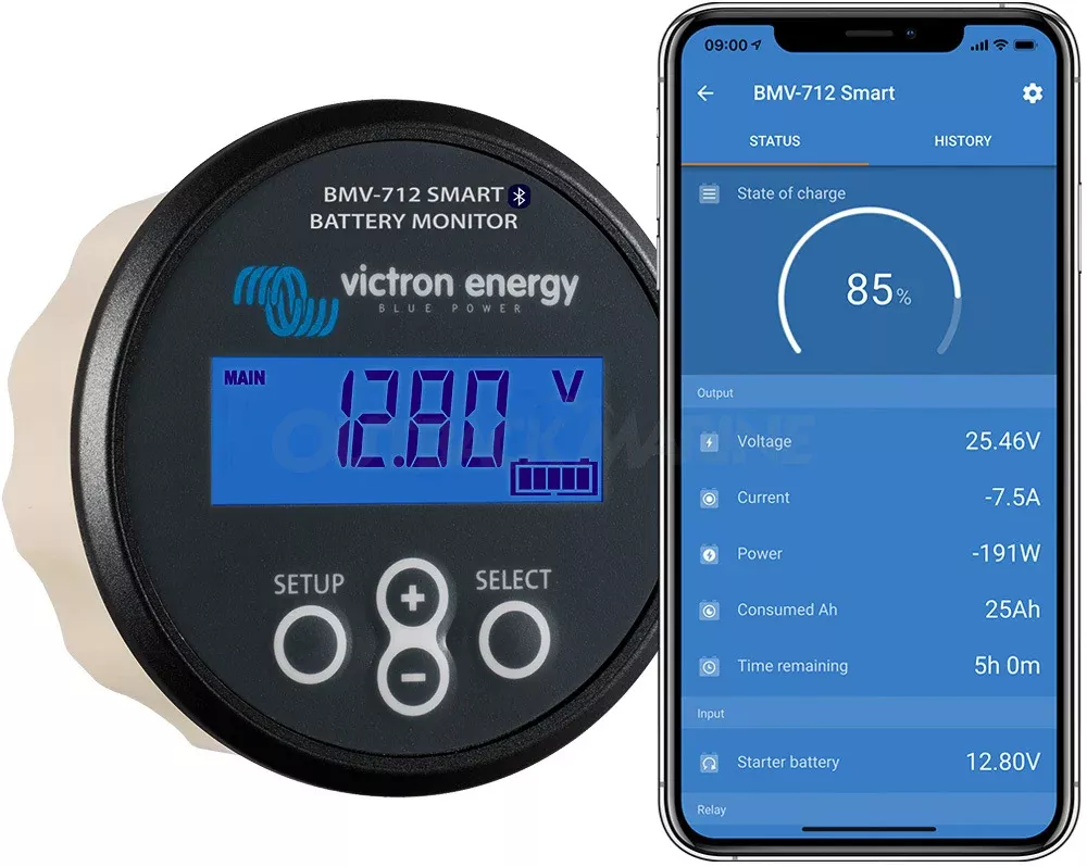 Victron Energy BMV-712 Black Battery Monitor w/Bluetooth