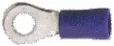 Vinyl Insulated Blue Ring Terminal 16-14 Gauge #8 Stud - 100 or 200 Pack