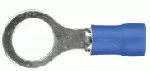 Vinyl Insulated Blue Ring Terminal 6 Gauge 1/2 Stud - 10 or 100 Pack