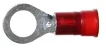 Vinyl Insulated Red Ring Terminal 8 Gauge 3/8 Stud - 10 or 100 Pack