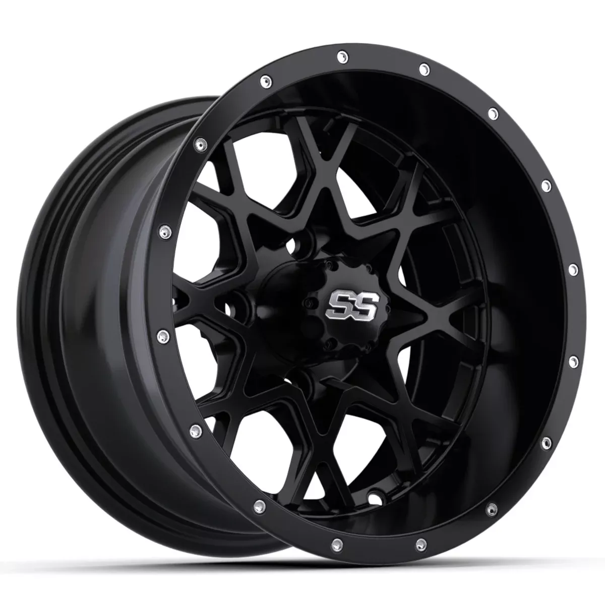 VORTEX 2 WHEEL, 12X7 MATTE BLACK