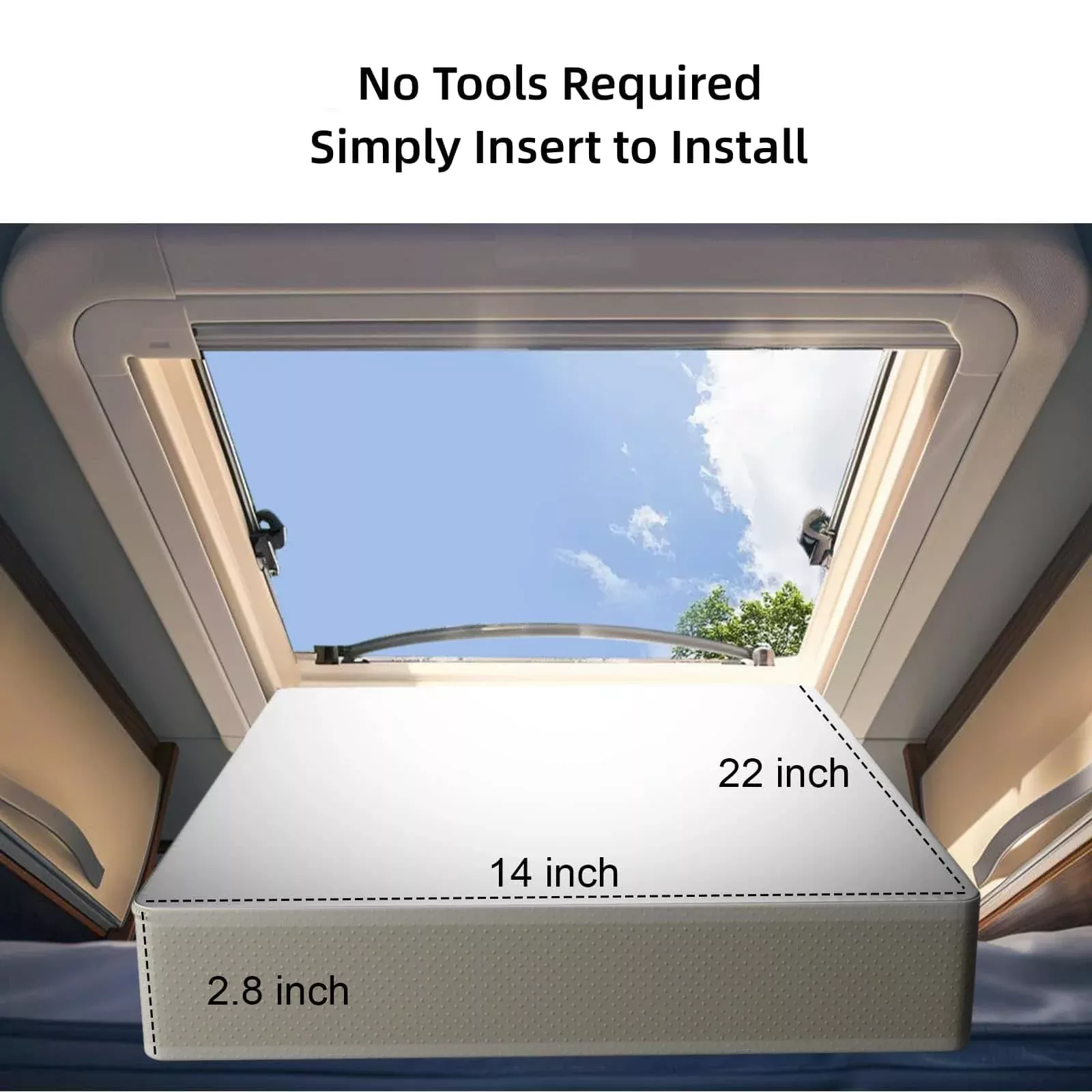Waterproof Non Slip RV Skylight and Vent Insulator – 14x14 & 14x22 | Safoner