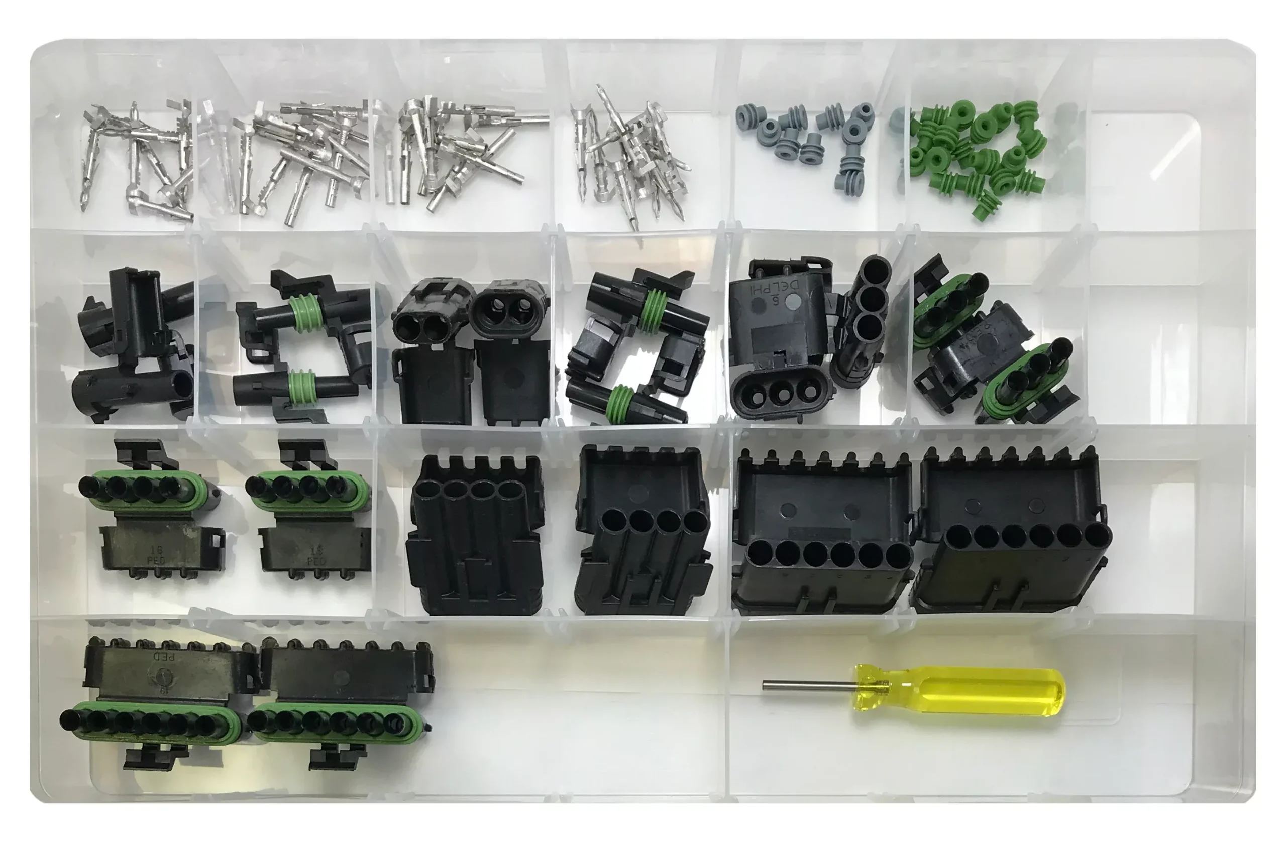 Weather Pack Terminal Connector Assortment Kit - 91 Piece