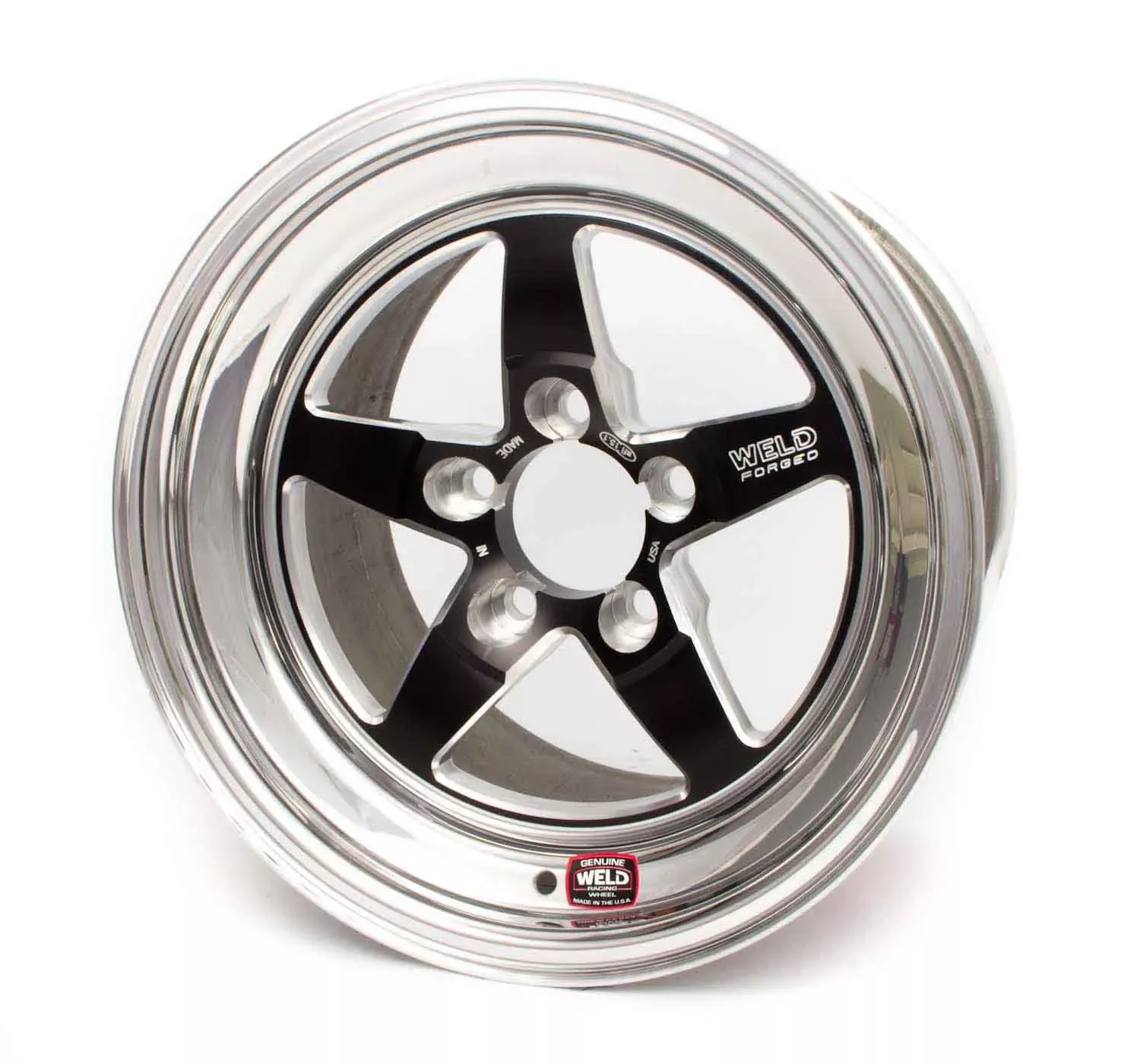 Weld Racing - 71MB-510N75C -Weld Racing Wheel, S71, 15 x 10 in, 7.500 in Backspace, 5 x 120 mm Bolt Pattern, Medium Pad, Aluminum, BLACK