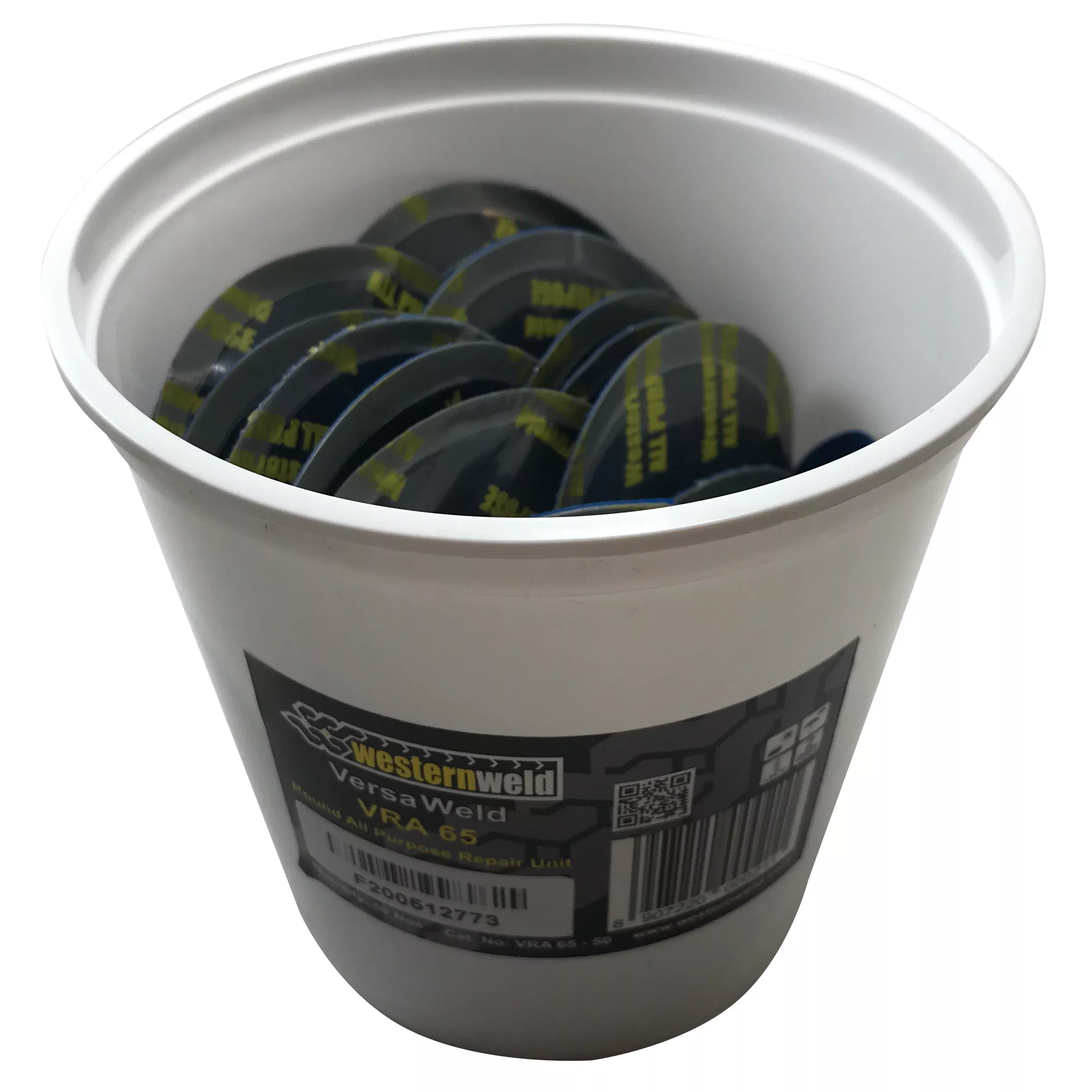 Western Weld 50 Pieces of 2-5/8" Large Round Reinforced Tire Repair Patch Pale