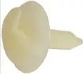 White Nylon Retains Conduit To Sheet Metal
