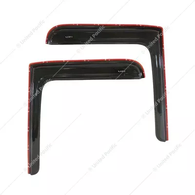 WINDOW VENT VISOR FOR 2008-2017 FREIGHTLINER CASCADIA - SMOKE (PAIR)