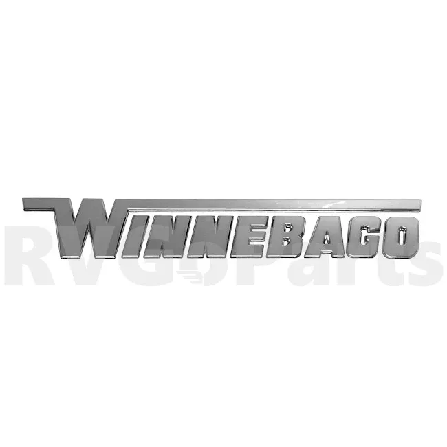 Winnebago RV Chrome Logo Decal 10.27" x 1.67" Small 312512-01-01A