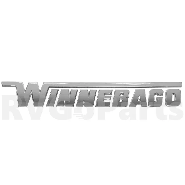 Winnebago RV Chrome Logo Decal 16.81" x 2.73" Large 312511-01-01A