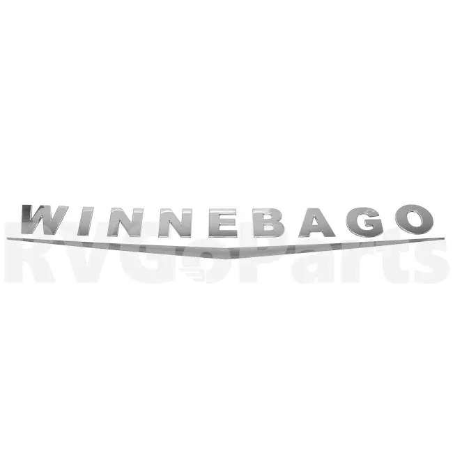 Winnebago RV Chrome Logo Decal 38" x 5.75" Large 181320-01-01A