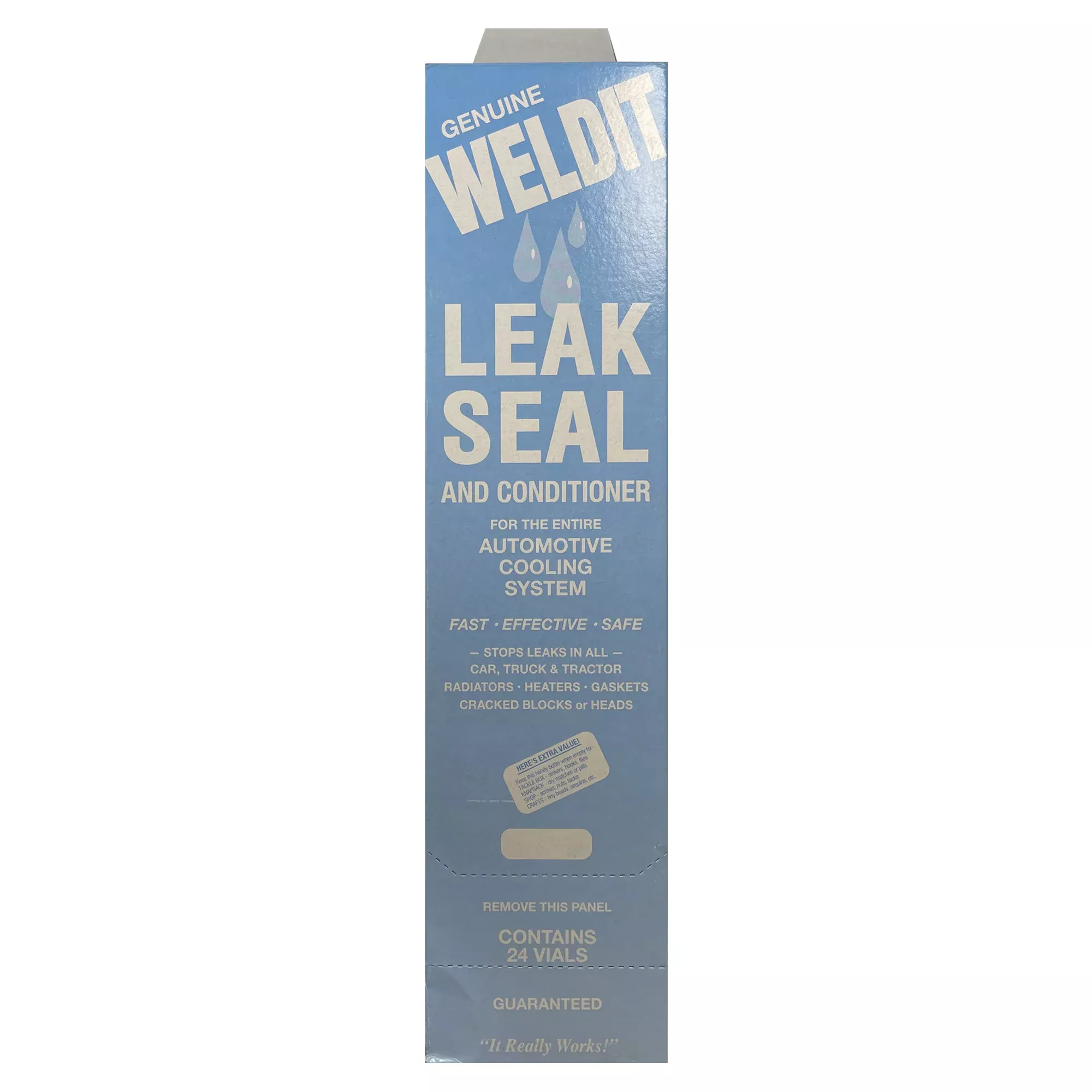 WS-1P Radiator Stop Leak Sealer - 20g Tube - 24 Vials per Sleeve - Made in the USA
