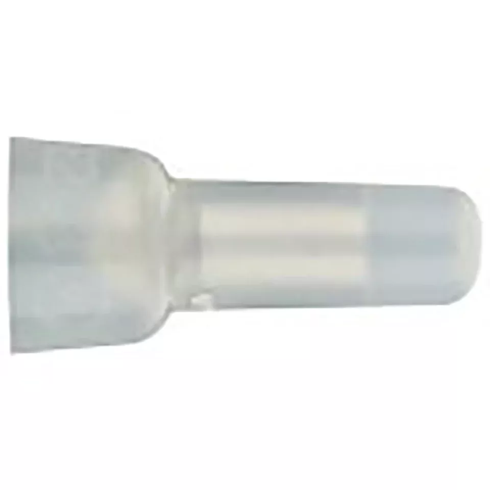 Xtra Large Clear Nylon Crimp Cap 8 Gauge - 100 Pack