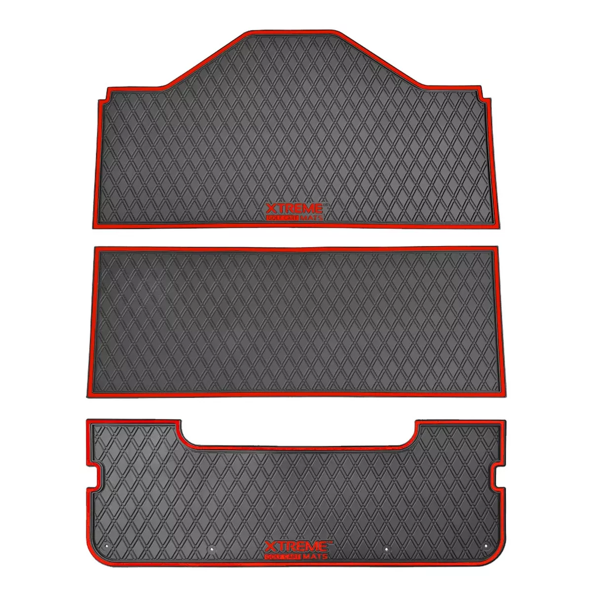 Xtreme Floor Mat Set, Evolution D5 (4+2), Red