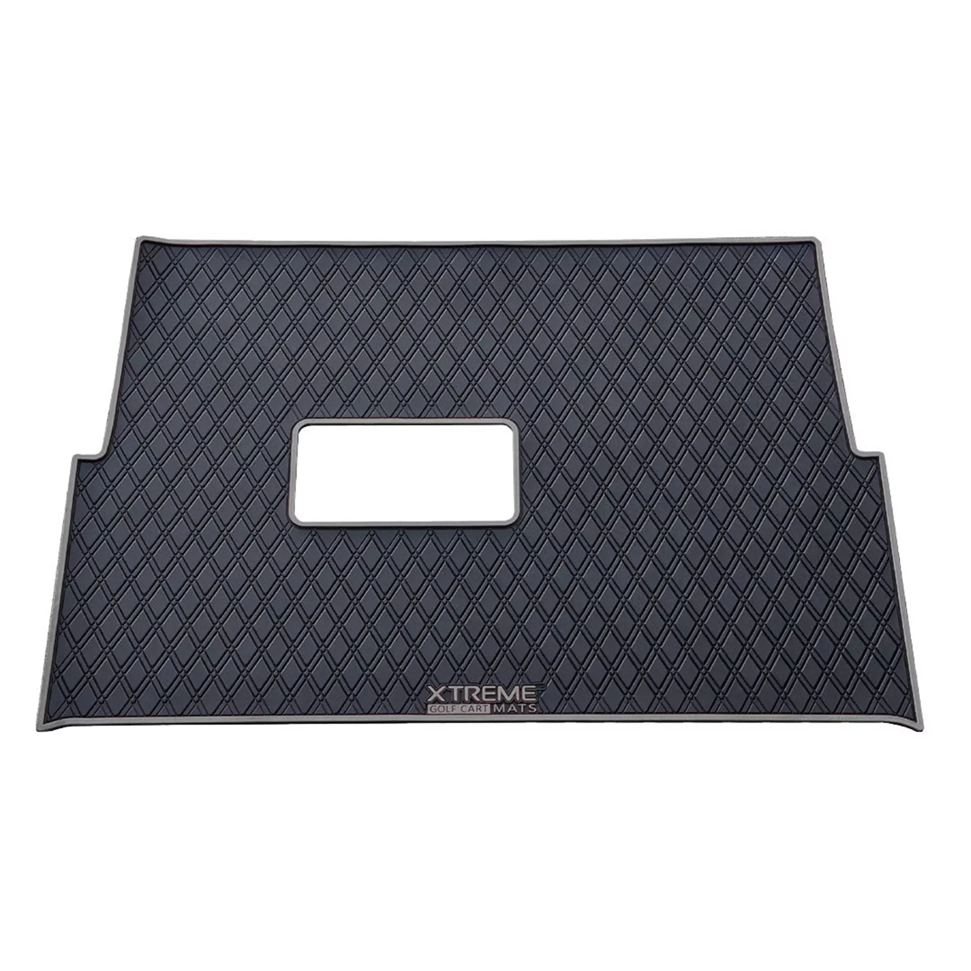 Xtreme Mats Full Coverage Golf Cart Floor Mat – Advanced EV Advent 4 | Black & Gray Trim