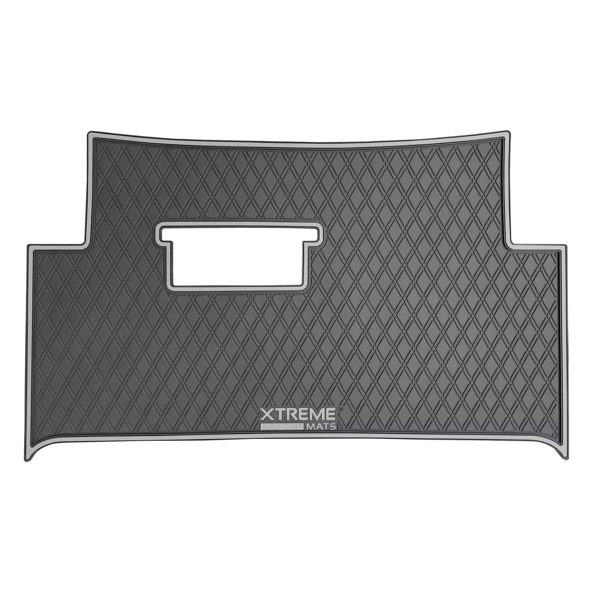 Xtreme Mats Full Coverage Golf Cart Floor Mat – Atlas | Black & Gray Trim