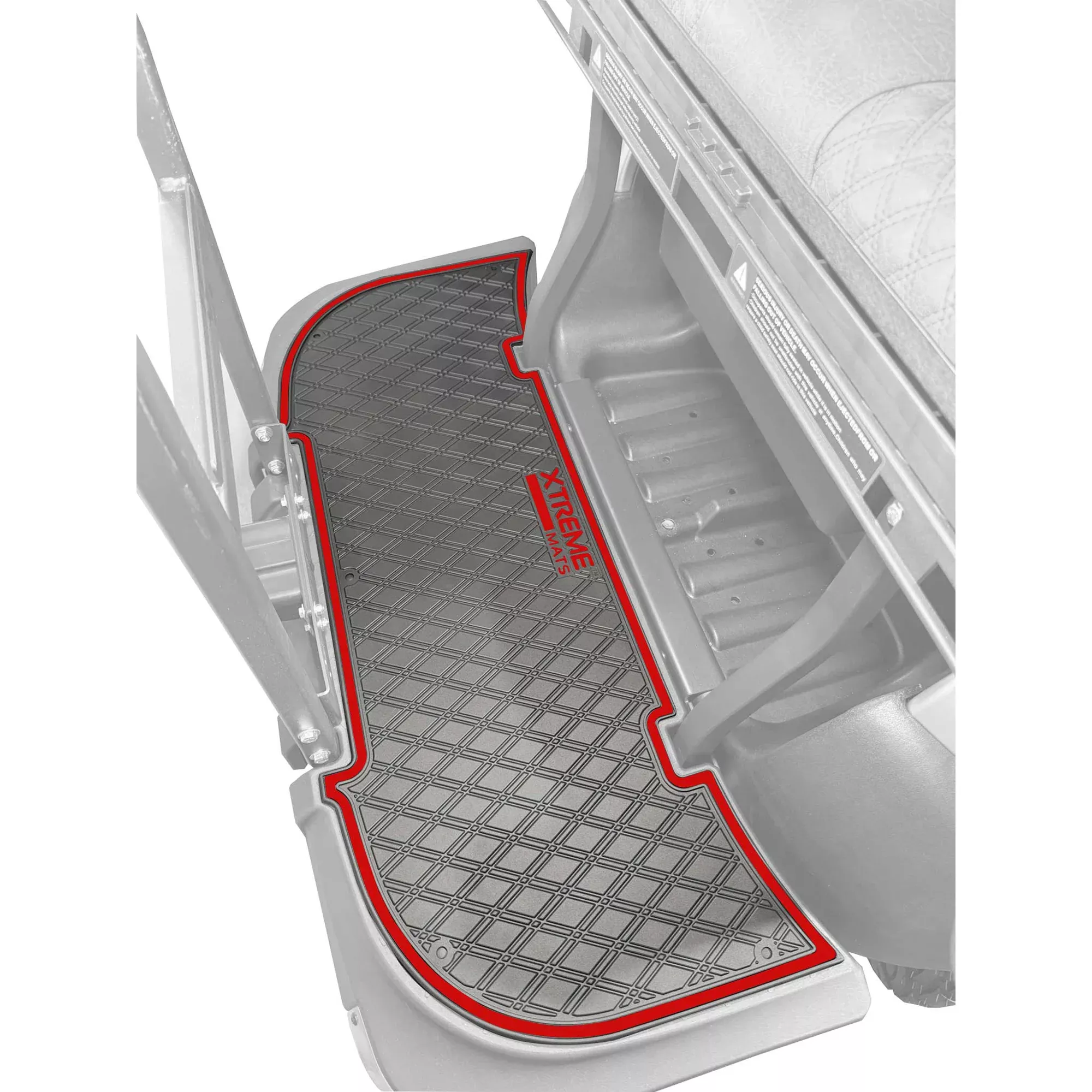 Xtreme Mats Full Coverage Rear Seat Floor Mat – Bintelli & Atlas | Black & Red Trim