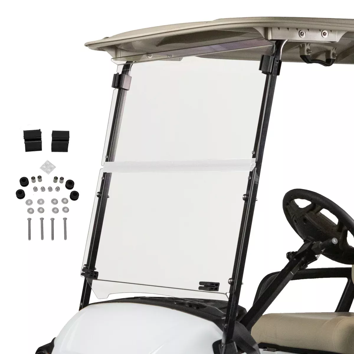 Yamaha Drive2 Clear Impact Resistant Folding Windshield (Years 2017-Up)