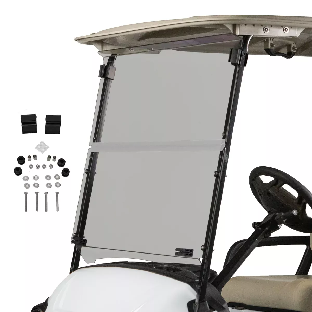 Yamaha Drive2 Tinted Folding Windshield | 3/16" Acrylic | 2017-Up