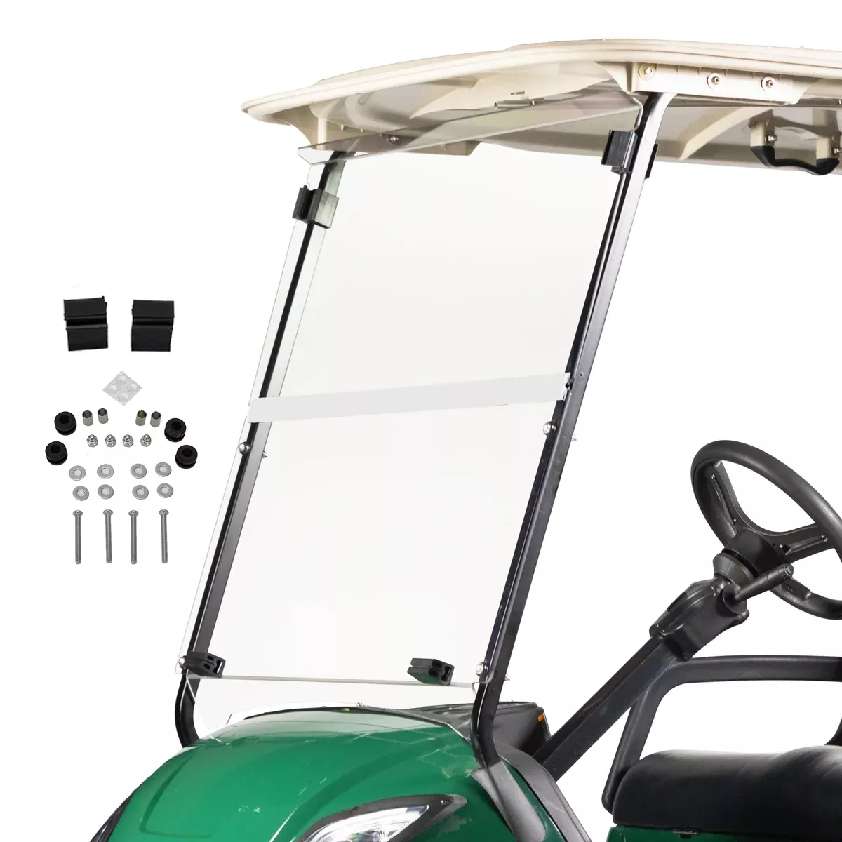 Yamaha G29 / Drive Clear Folding Windshield | 1/4" Acrylic | 2007–2016 | Made in USA